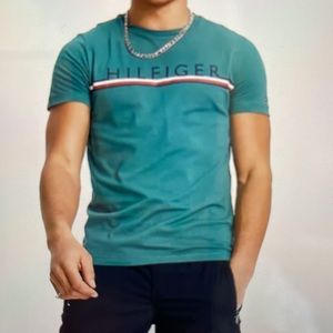 Tommy Hilfiger corp stripe logo t-shirt